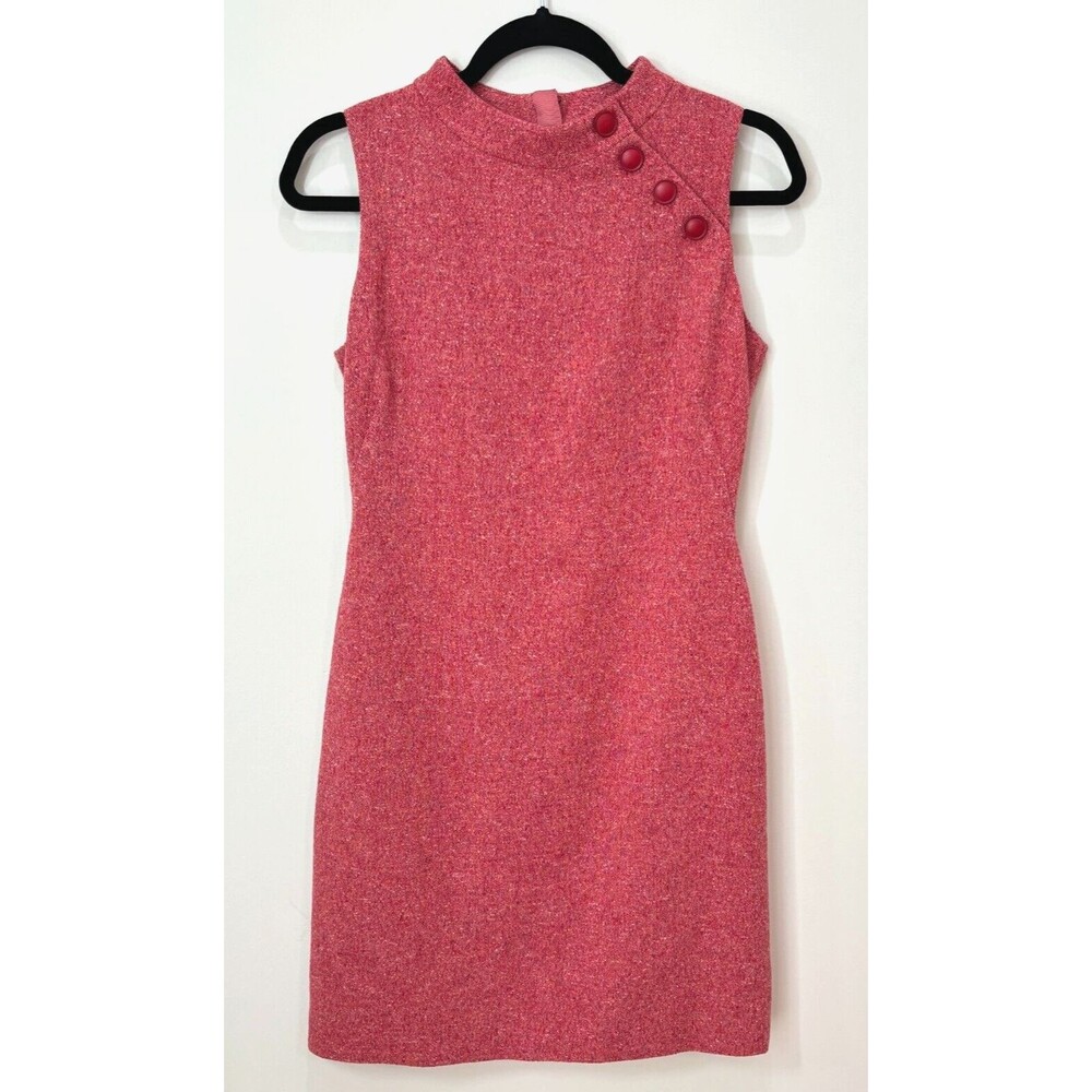 Sleeveless Midi Sheath Dress in Pink